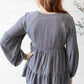 Sassy Swing Top in Charcoal