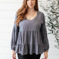 Sassy Swing Top in Charcoal