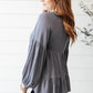 Sassy Swing Top in Charcoal