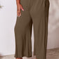 Double Take Full Size Smocked Wide Waistband Wide Leg Pants