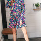 Navy Floral Challis Woven Romper