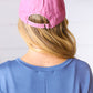 Pink Cotton "MAMA" Adjustable Baseball Cap