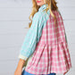 Sunflower & Rose Cotton Plaid Check Patchwork Shirt