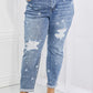 Judy Blue Sarah Full Size Star Pattern Boyfriend Jeans