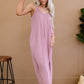 Zenana Beach Vibes Full Size Cami Maxi Dress in Light Rose