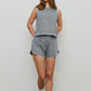 THE BLANK LAB Round Neck Crop Tank and Shorts Set