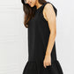 Heimish On The Daily Full Size Ruffle Mini Dress in Black