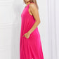 Zenana Full Size Still In Love Sleeveless Midi Dress