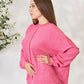 Zenana Full Size Center Seam Long Sleeve Sweatshirt