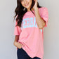 Sweet Claire "Outerbanks" Oversized Graphic T-Shirt