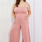Zenana Only Exception Full Size Striped Jumpsuit