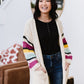 On The Level Color Block Cardigan - Ivory