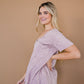 Distressed Boyfriend Tee - Mauve