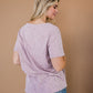 Distressed Boyfriend Tee - Mauve