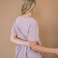 Distressed Boyfriend Tee - Mauve