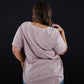 Distressed Boyfriend Tee - Mauve