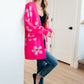 Enough Anyways Floral Cardigan in Pink