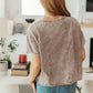 Here for the Vibes Mineral Wash Spliced Tee