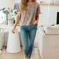 Here for the Vibes Mineral Wash Spliced Tee