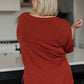 High Tide Oversize Top in Rust
