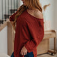 High Tide Oversize Top in Rust