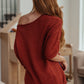 High Tide Oversize Top in Rust