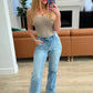 Mindy Mid Rise Wide Leg Jeans