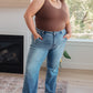 Mindy Mid Rise Wide Leg Jeans