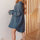 No Trepidation Mineral Wash Shirt Dress