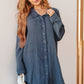 No Trepidation Mineral Wash Shirt Dress