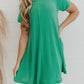 Catch Yourself Flare Fit Dress - Green