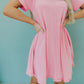 Catch Yourself Flare Fit Dress - Pink