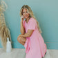 Catch Yourself Flare Fit Dress - Pink