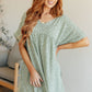 Rodeo Lights Dolman Sleeve Dress in Green Floral