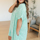 Rodeo Lights Dolman Sleeve Dress in Mint Floral