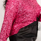 You Found Me Sequin Top in Fuchsia