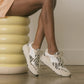 The Penelope Beige Platform Sneaker