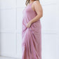 Zenana Beach Vibes Full Size Cami Maxi Dress in Light Rose