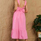 HEYSON Mark My Words Full Size Ruffle Sleeve Flare Midi Dress