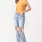 Lovervet Full Size Amari Destroyed High Rise Crop Straight Jeans