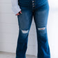 Kancan Denim Skies Full Size Run Flare Jeans