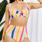 Marina West Swim Take A Dip Twist High-Rise Bikini in Stripe