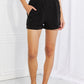 Glam Main Squeeze Paperbag Shorts in Black