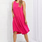 Zenana Full Size Still In Love Sleeveless Midi Dress