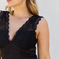 HEYSON Pick Up The Lace Full Size V-Neck Lace Bodysuit